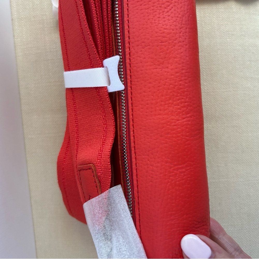 Hammitt Brand New Charles Crossbody Bag Lighthouse Red/ Brushed Silver/ Medium - Picture 5 of 11